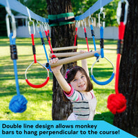 Double Slackline Course - BASIC set